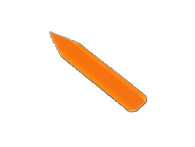 steeketiket 6x1cm oranje 1000/doos