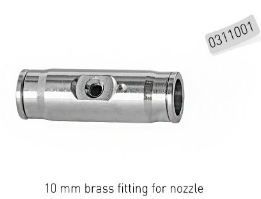 messing fitting enkele nozzle 10mm
