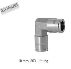 rvs 303 fitting knie 10mm