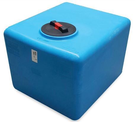 vloeistoftank rechthoekig 300 l. blauw