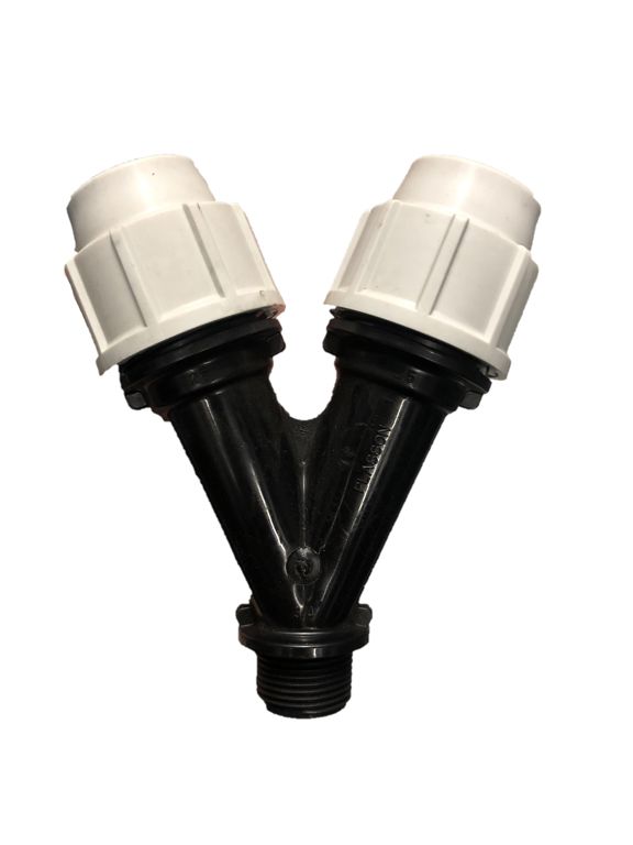 pe y-stuk 25 x ¾" bu