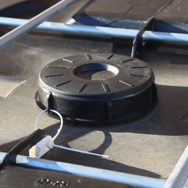 vloeistoftank IBC 1000L zwart plt