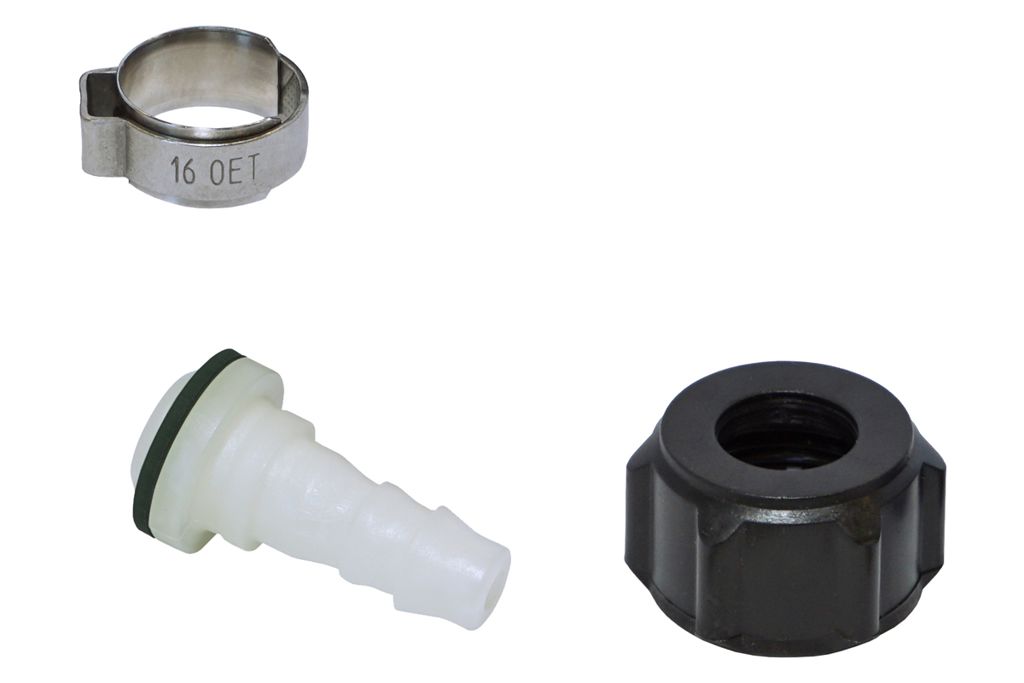 slangtule + moer ½" kunststof