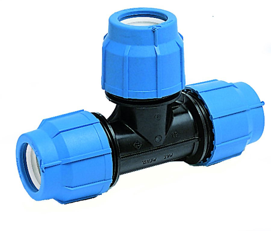 pe T-stuk kiwa 25x25x25