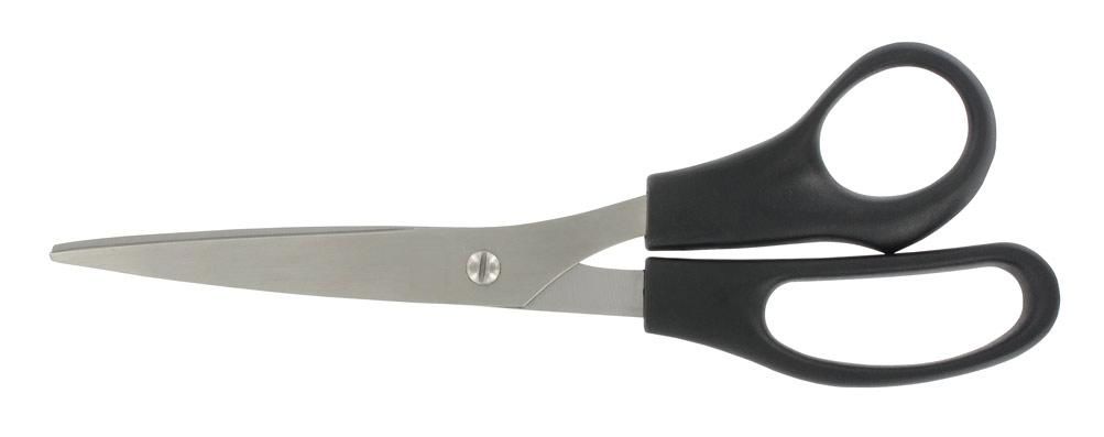 Huishoudschaar 215mm rvs zwart kunststof