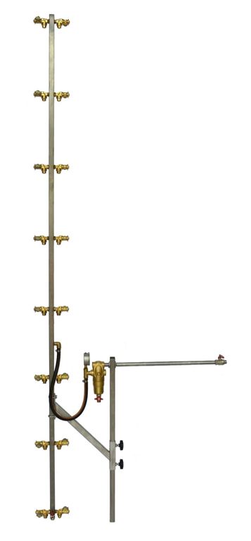 verticale spuitmast 16-dops excl onderst