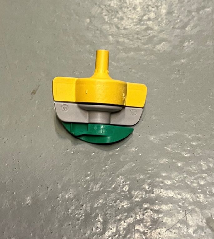 spinnet kop 200L geel/groen