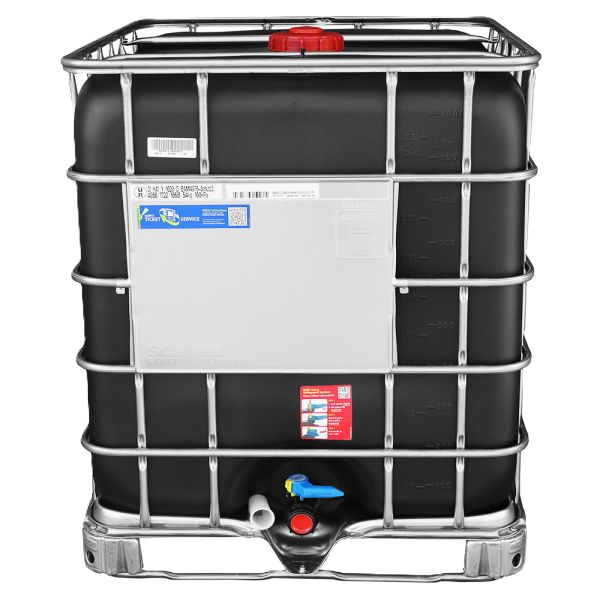 vloeistoftank IBC 1000L zwart plt