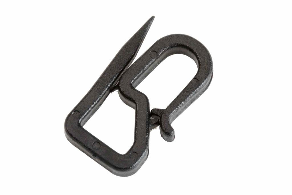 S-haak kunststof zwart per stuk