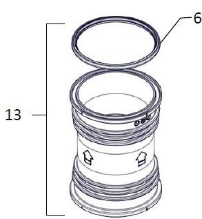 behuizing tussendeel Mini Sigma 4"