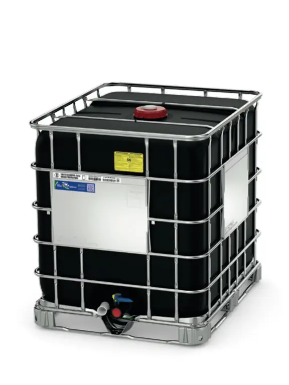 vloeistoftank IBC 1000L zwart plt