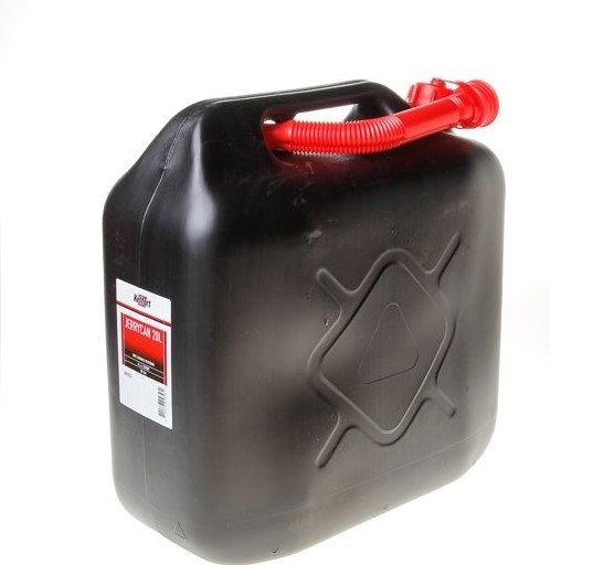 benzinecan 20L zw incl dop+schenktuit