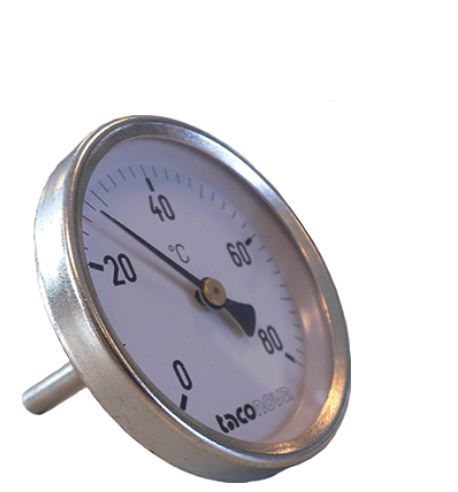 thermometer tbv CV installatie ½"