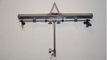 spuitboom 640cm incl. 2 monorailwielen