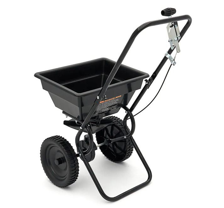 zout/kunstmeststrooier roteer 30kg zwart