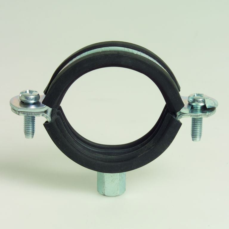 galv ophangbeugel+rubber 54-58mm
