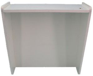 wandbord met afdak model 40 wit