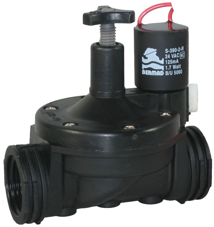 elek. kraan Bermad 1" 2W recht 24VAC