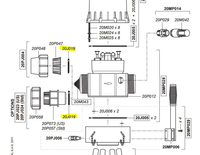 Dosatron O-ring 20J019 D20S