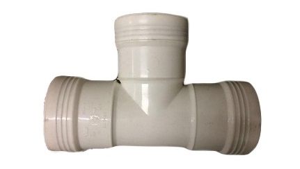 ppc T-stuk 3x mof 90° 50x40 wit