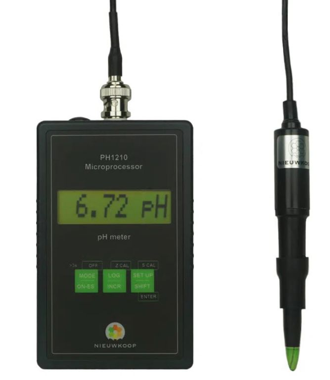 EC/pH-meter voor grond in koffer