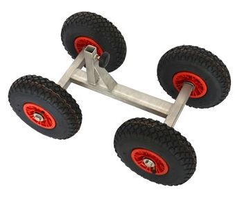 onderstel met luchtbandwielen 4-wielig