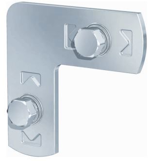 Verbindingselement profielrail 90°