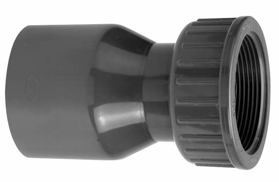 pvc 2/3 kopp lang 50mm x 1½"bi 10bar