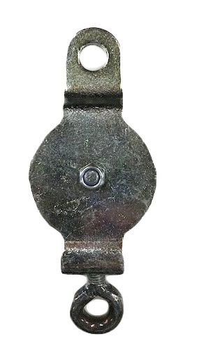 katrol 2" enkel met lager kunststof