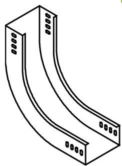 stijgstuk tbv kabelgoot 70mm
