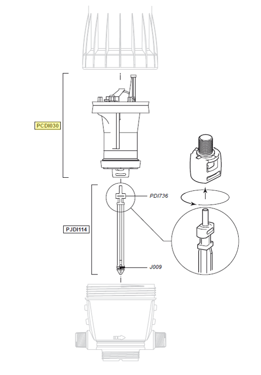 Dosatron motor D3 2% en 10%