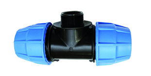 pe T-stuk bu kiwa 25 x ¾"