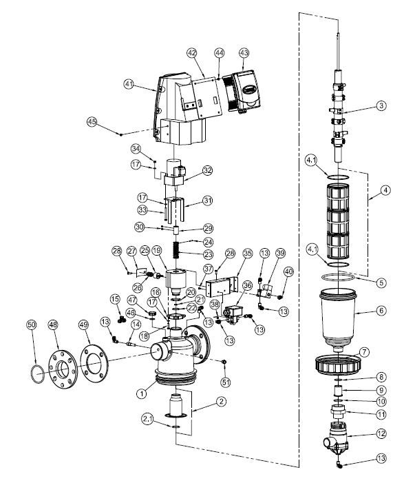 Pressure diff.switch(UE) tbv TAF filter