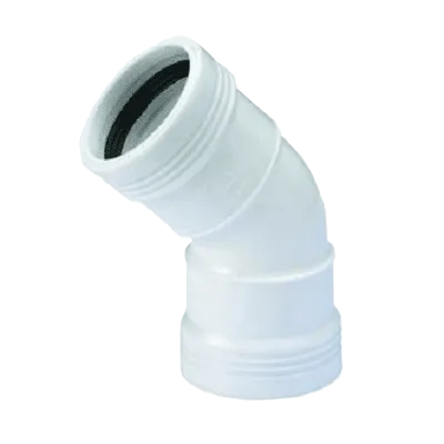 ppc bocht 2x mof 45° 40 wit