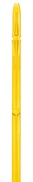 kruispiket 4-inkeping 42cm geel