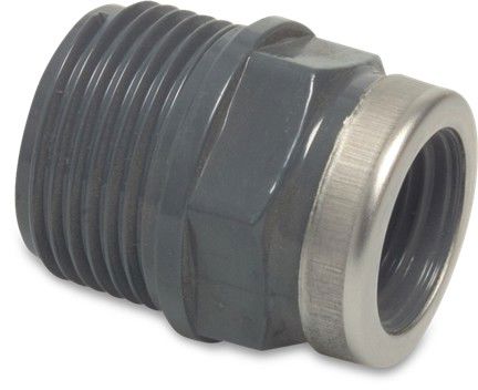 pvc soknippel 1¼"x½" buxbi 10bar