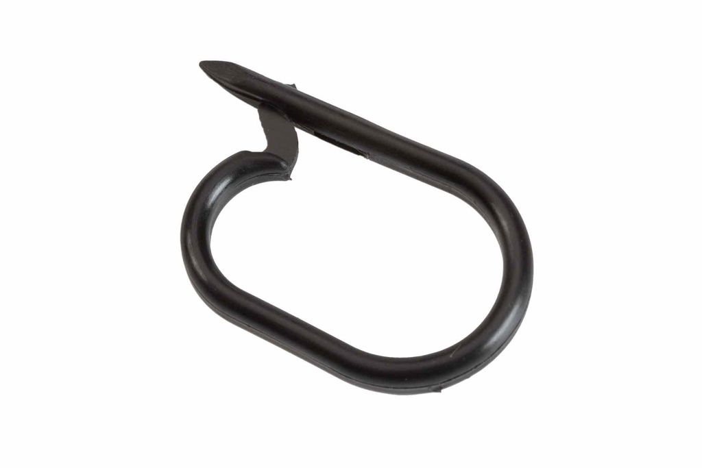 ei-ring ovaal kunststof zwart