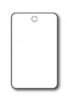 hangetiket 6,5x12 wit 1000/doos