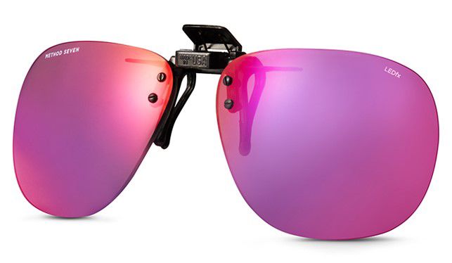 brilglazen-clip-on paars, FX