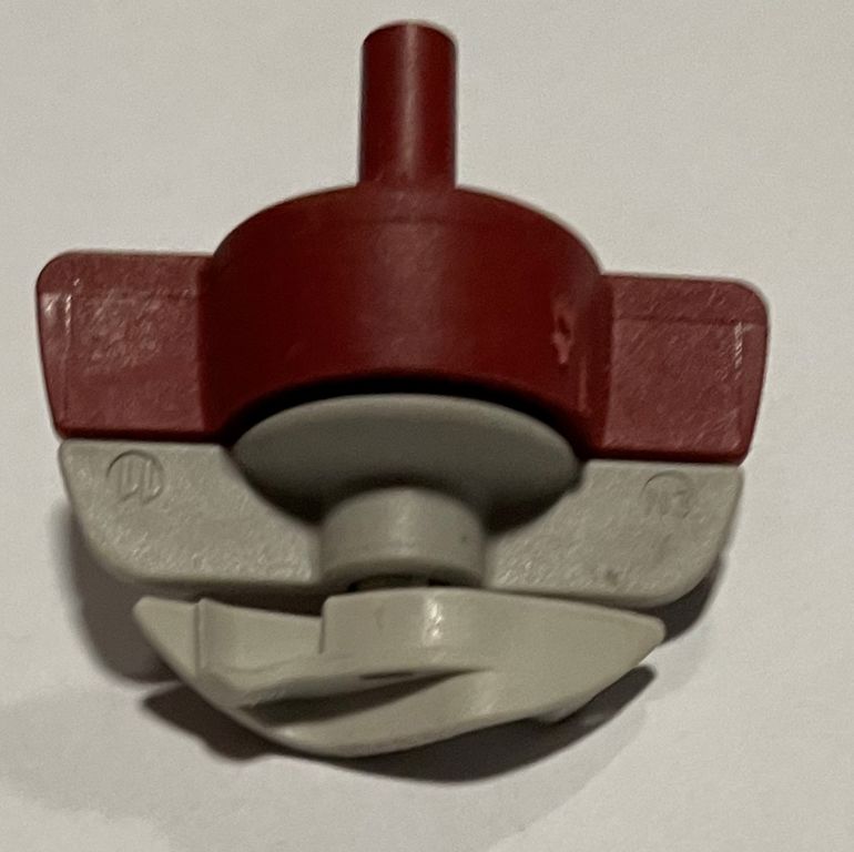 spinnet kop 120L rood/grijs