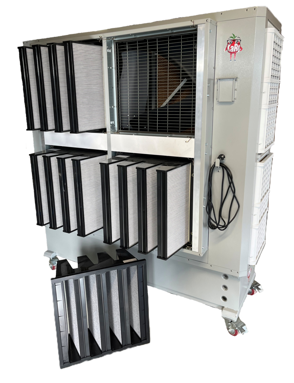 indamper met koolstoffilter 40.000m³