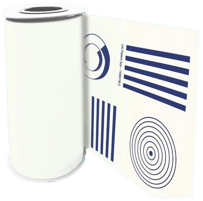 Signaalrol wit 15cm 100m/rol 8/ds