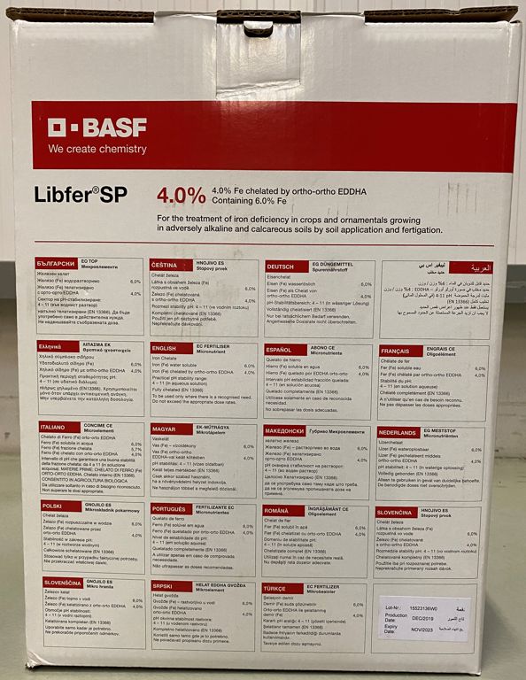 Libfer SP ijzer 6% EDDHA(4,0% O/O) 20kg
