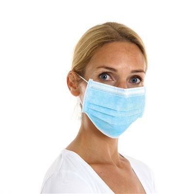 mondmasker PP 3-laags blauw 50/doos