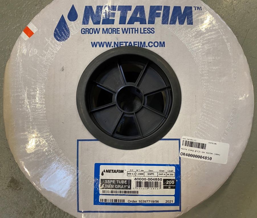 micro slang grijs spe 4x6½mm (200m)