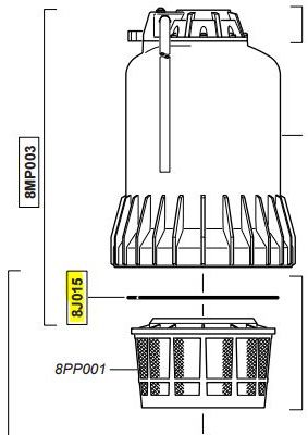 Dosatron O-ring pomphuis D8
