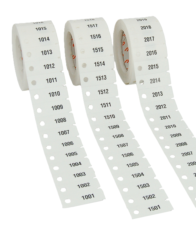 ringot etiket 6,5x2,5 wit 1250/rol