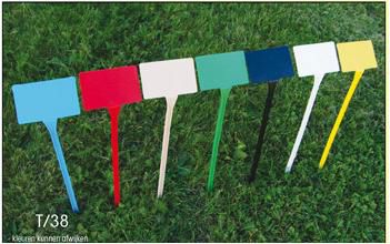 plaatetiket 27x13x8cm geel schuin50/zk