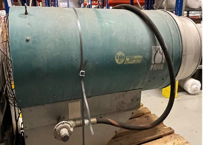 heteluchtkachel Priva DA10 op aardgas