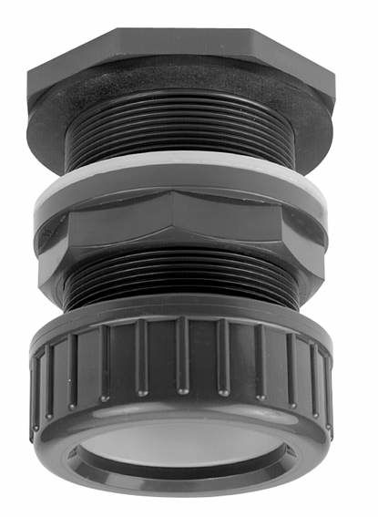 pvc doorvoer met klemring 40 mm x 1¾"